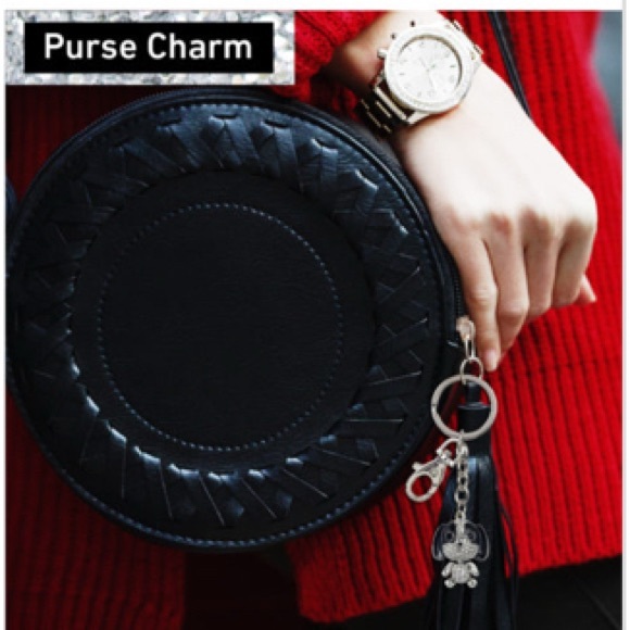 Sparkling Hound Dog Keychain Bag Charm- NWT - Picture 3 of 6